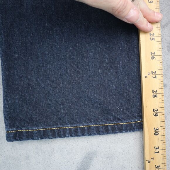 Ralph Lauren Pants Womens 6 Blue Flat Front Straight Pockets Casual Denim Jeans - Picture 4 of 16